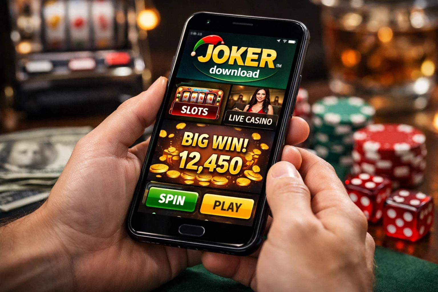Мобільний сайт і додаток Joker Casino